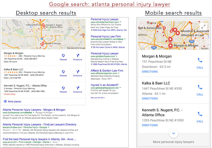 google local mobile desktop