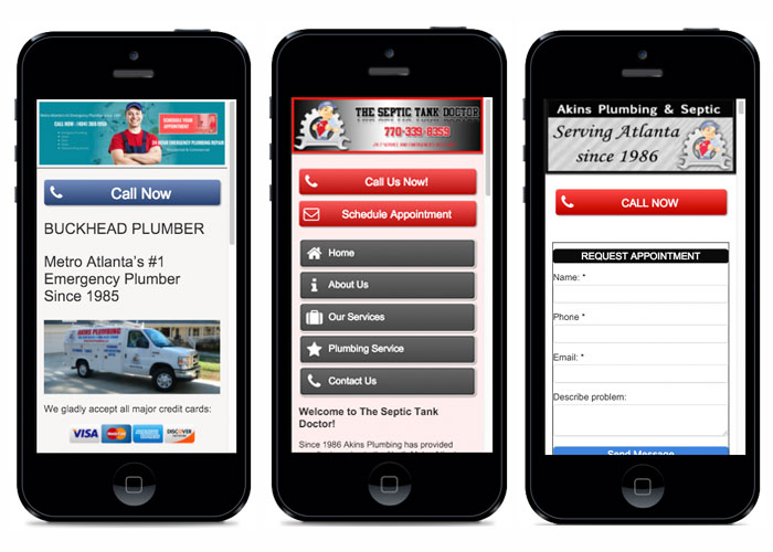 Plumbers Mobile Sites Local SEO