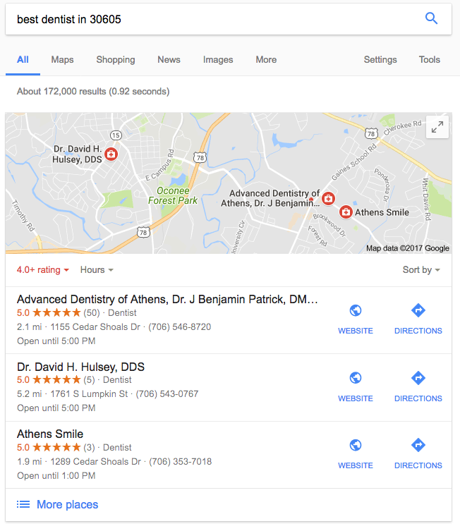 zip code local seo