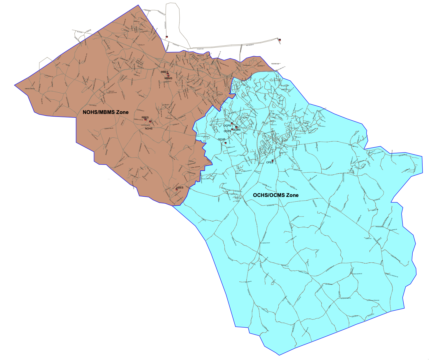 Oconee County School District - Middle High Zone Map Oconee County School District - Middle High Zone Map