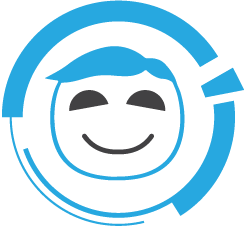 Bipper Media rounded logo-Smiling face icon